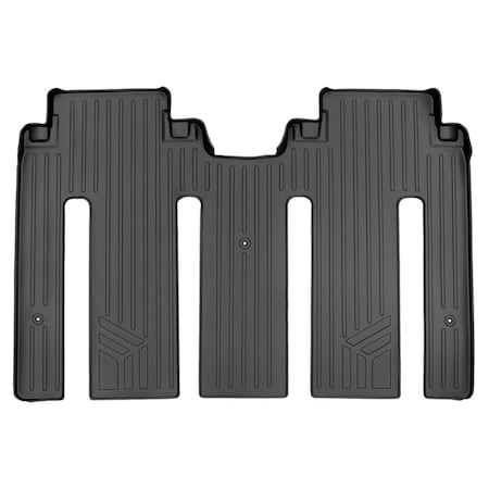 Smartliner Custom Fit 2nd Row Floor Mats Liner for 2015-2021 Kia Sedona - 7 Passenger Model Only, Black SB0239